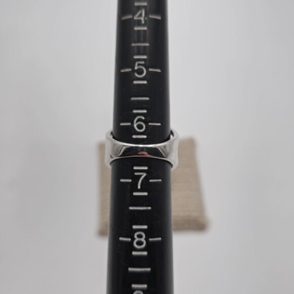 Size 6.5 Sterling Silver Tanzanite With Topaz Accents Open Style Ring A3623 - Picture 8 of 10